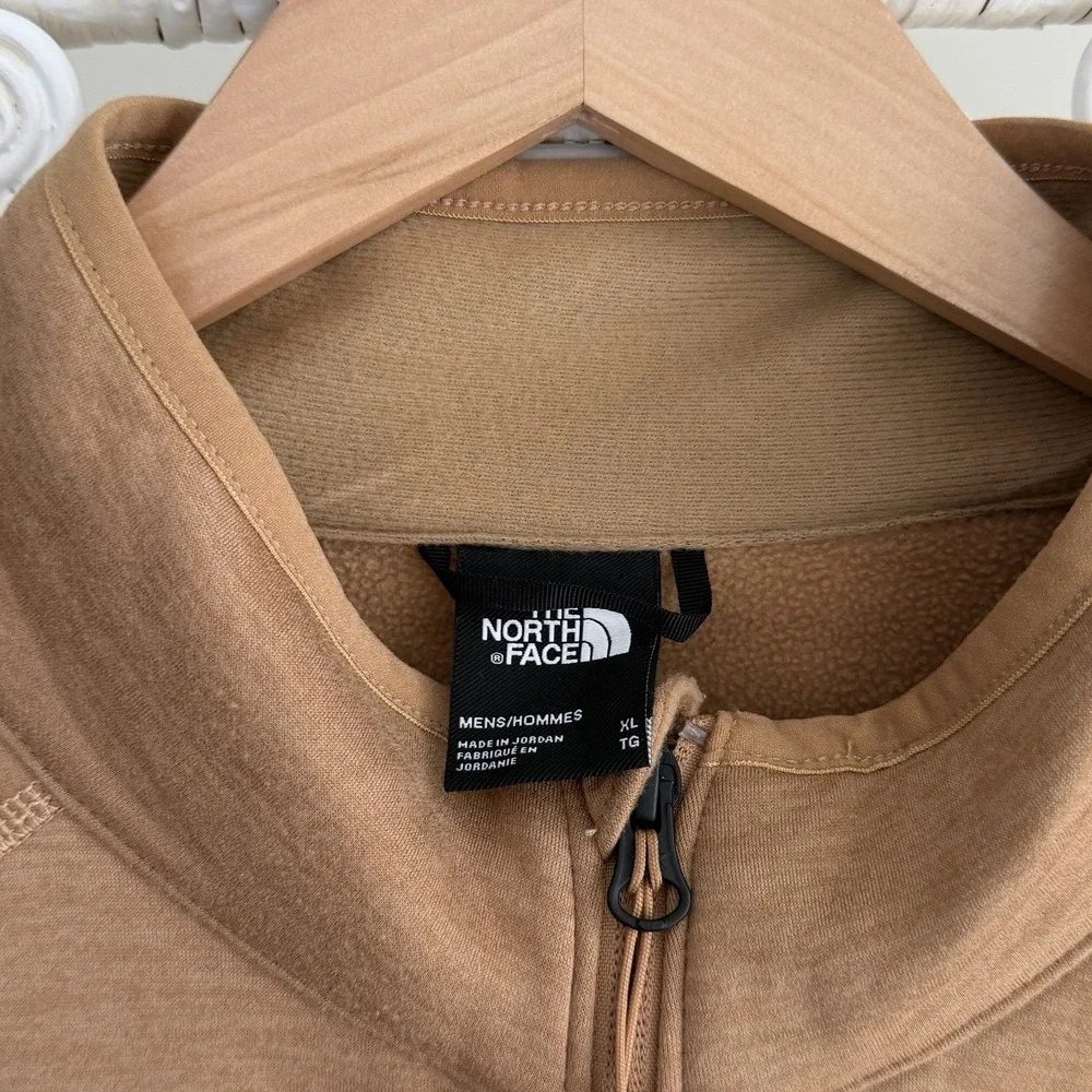 The North face Canyonlands Jacket Mens XL Brown Fleece Full Zip Almond Butter